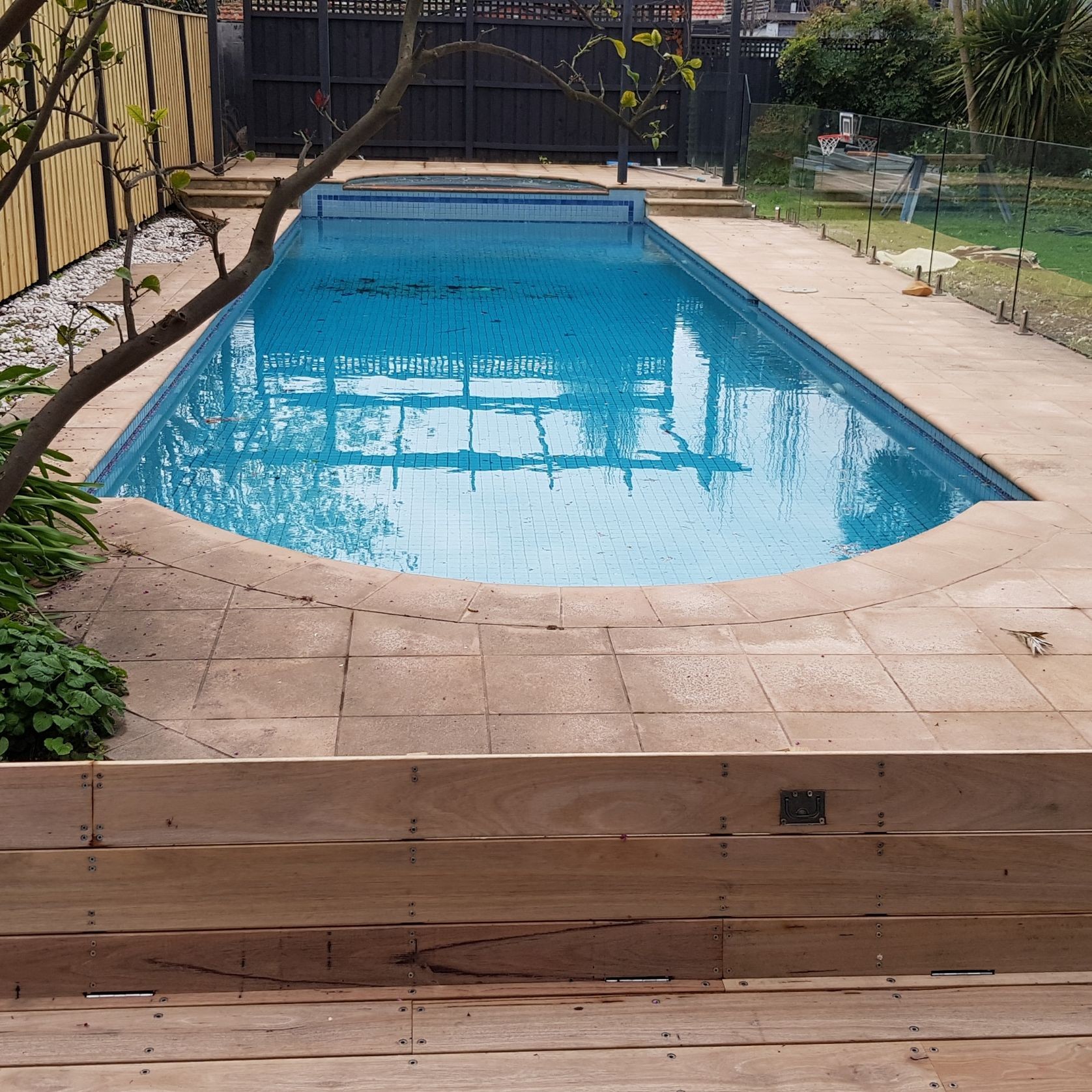 Under Deck UnderCover® Concealed Pool Cover - Manual gallery detail image
