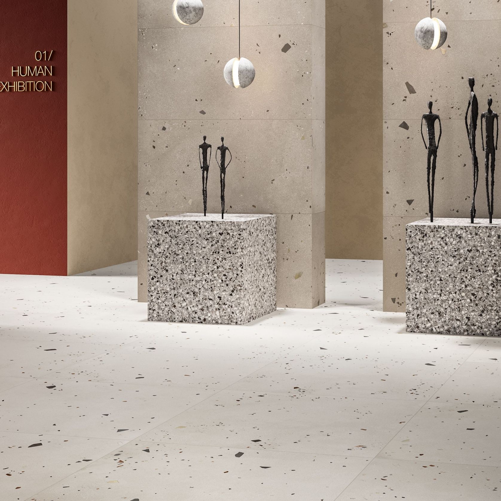Kado Series Terrazzo Look Tiles gallery detail image