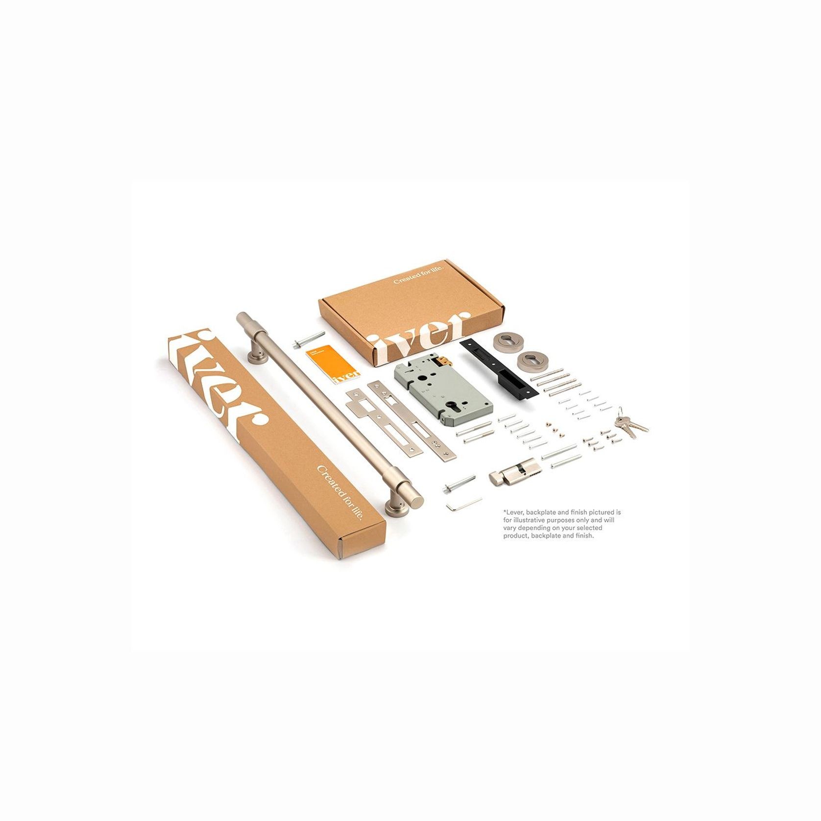 Iver Brunswick Door Pull Handle Entrance Kit Key/Thumb gallery detail image