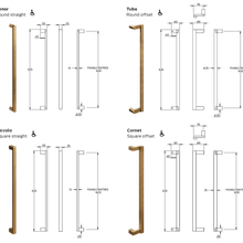 Legge 3800 Series Brass Pull Handles gallery detail image
