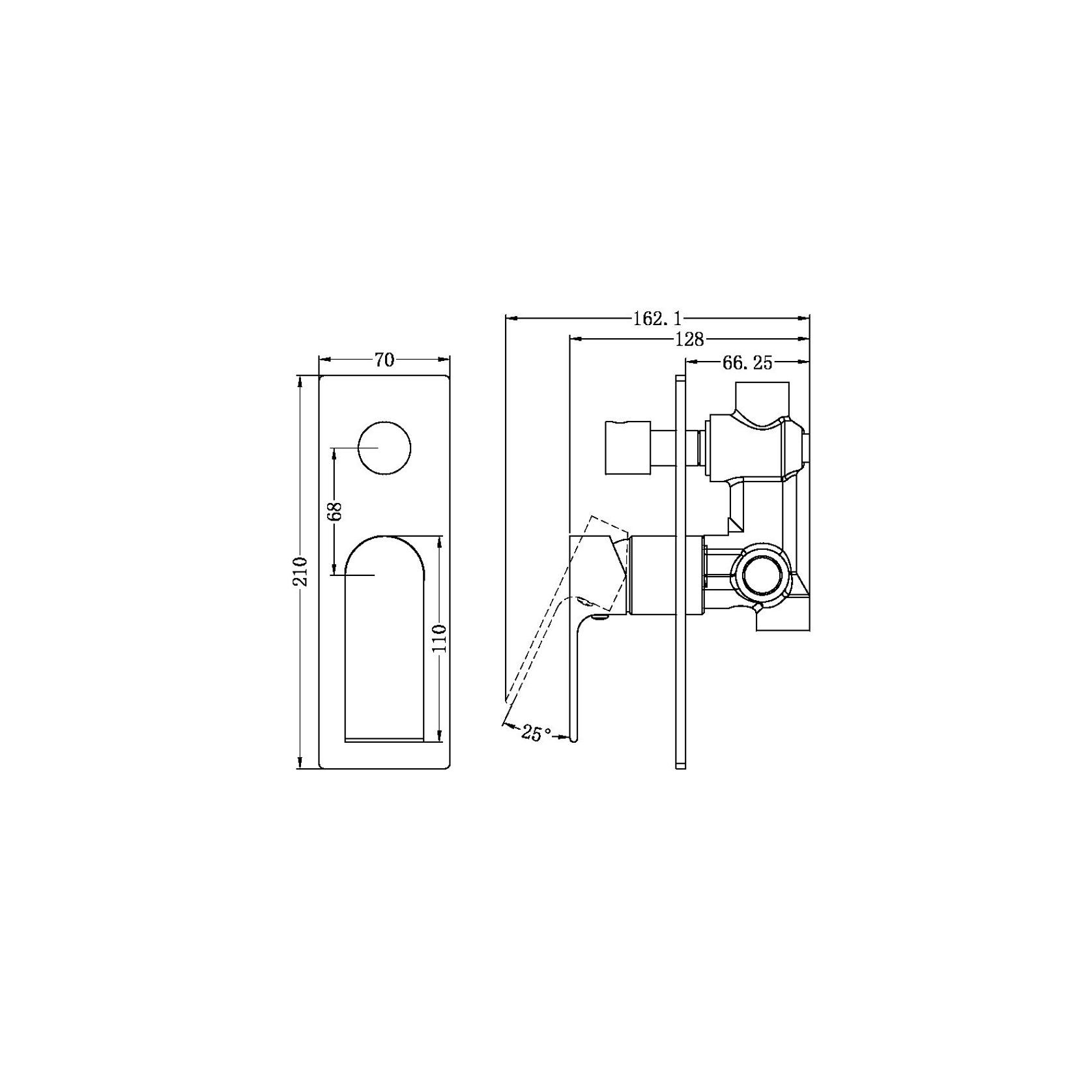Bianca Shower Mixer & Divertor | Chrome gallery detail image
