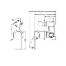 Bianca Shower Mixer & Divertor Back Plate | Brushed Bronze gallery detail image