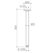 Urbane II Shower Ceiling Arm gallery detail image