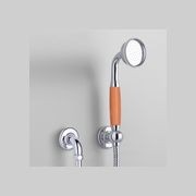 The Water Monopoly - Rockwell Straight Handshower On Hose With Wall Outlet, Parking Bracket & Metal/Coloured Shower Handle gallery detail image