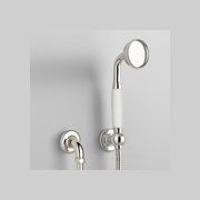 The Water Monopoly - Rockwell Straight Handshower On Hose With Wall Outlet, Parking Bracket & Metal/Coloured Shower Handle gallery detail image