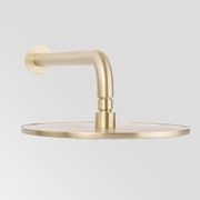 Mira Brushed Brass Gold Curved Shower Arm gallery detail image