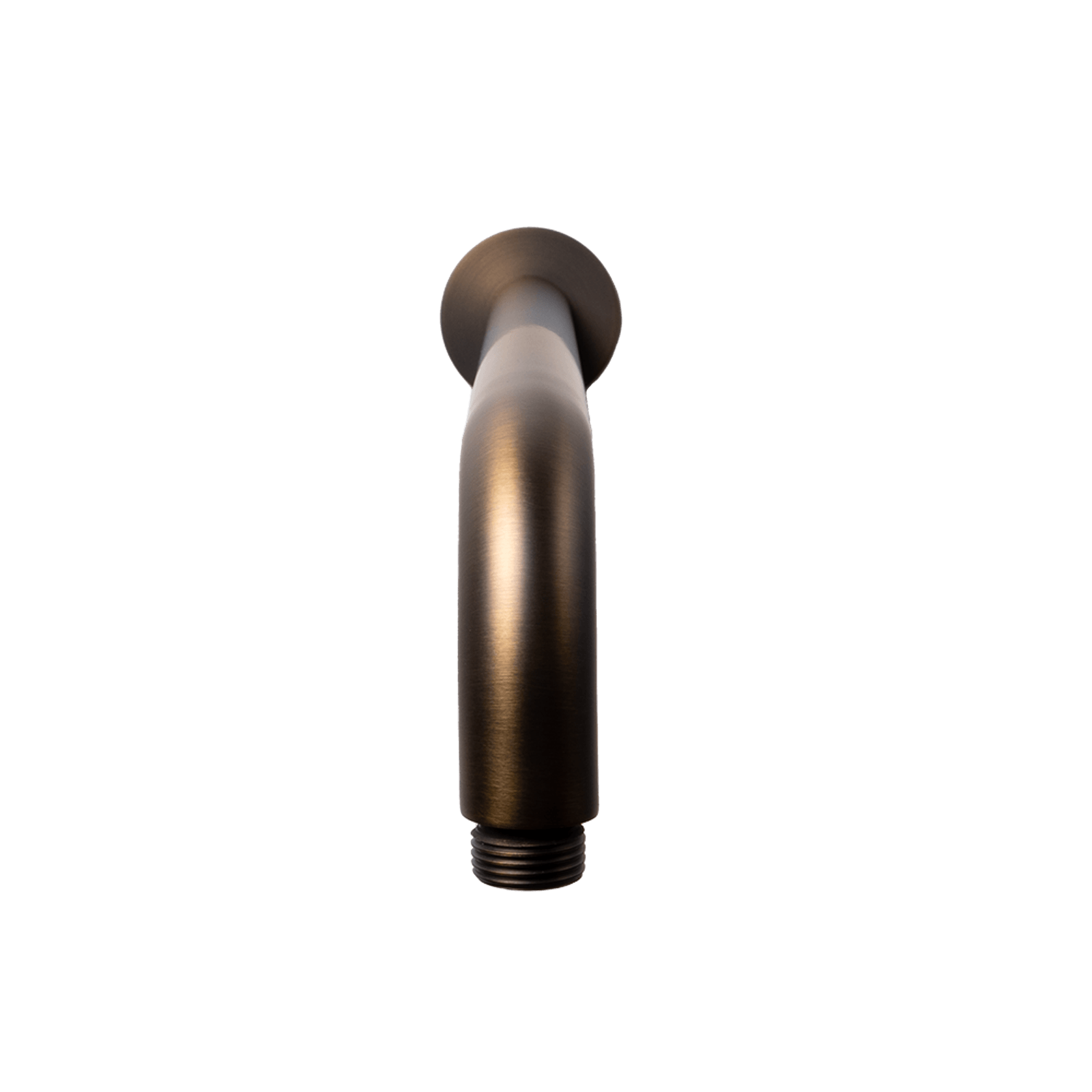 Mira Brushed Vintage Antique Brass Curved Shower Arm gallery detail image