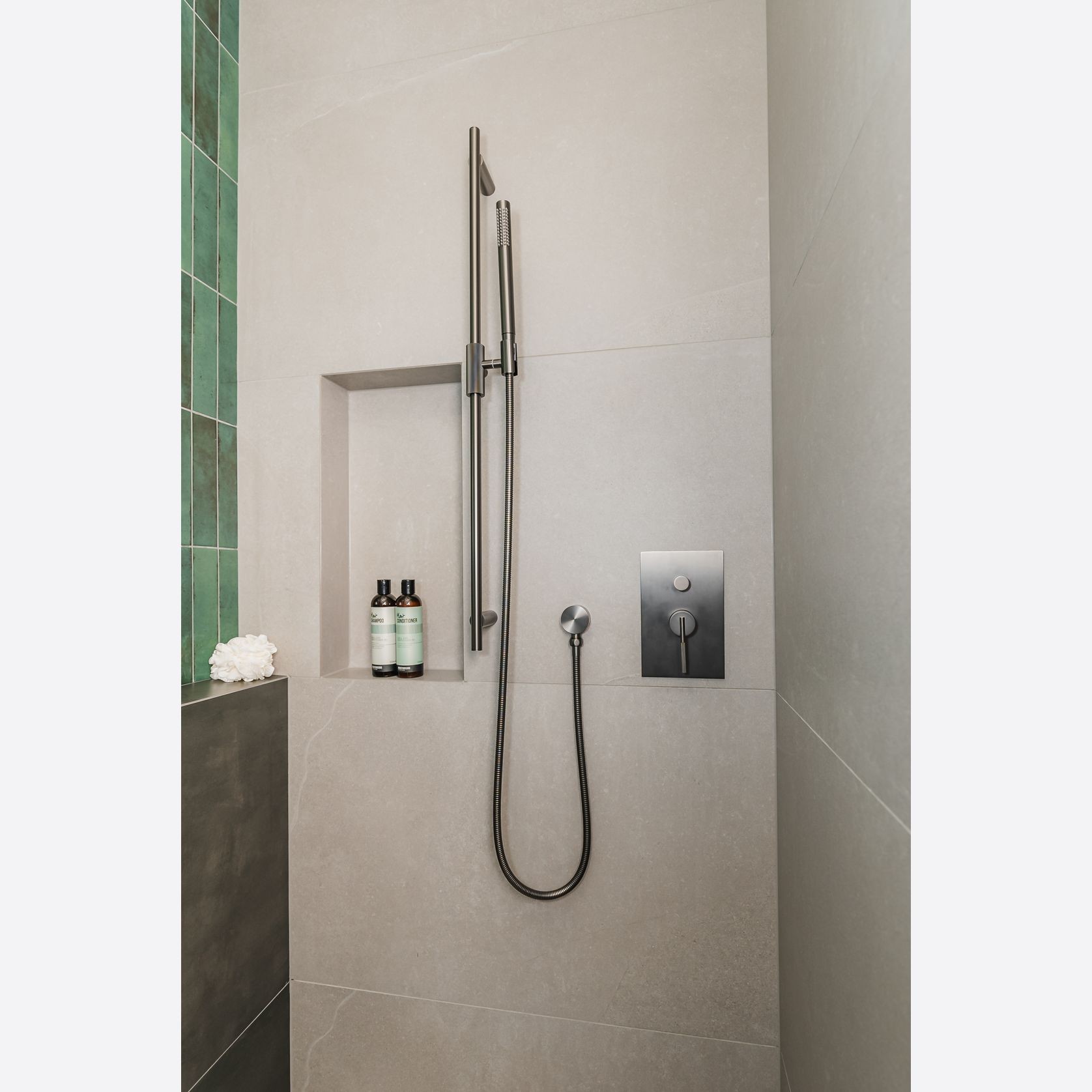 Caddence Shower Rail Gun Metal Grey gallery detail image