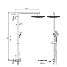 Splash Plus Square Column Shower 3 Function gallery detail image