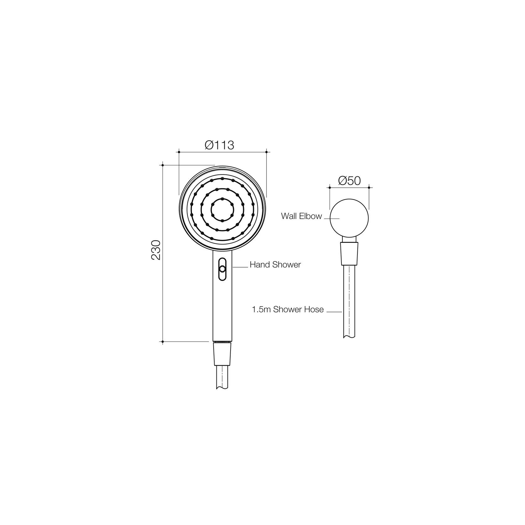 Opal Support VJet Hand Shower gallery detail image