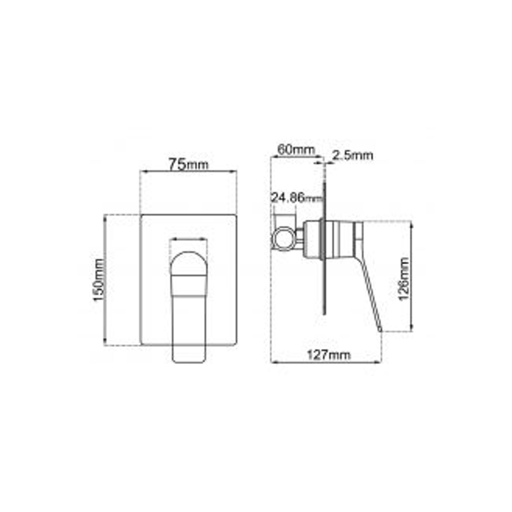 Rushy Wall Mixer Brushed Nickel gallery detail image