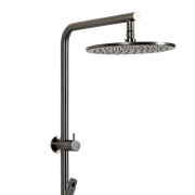 Mira Brushed Gunmetal Shower Rail Twin Set gallery detail image
