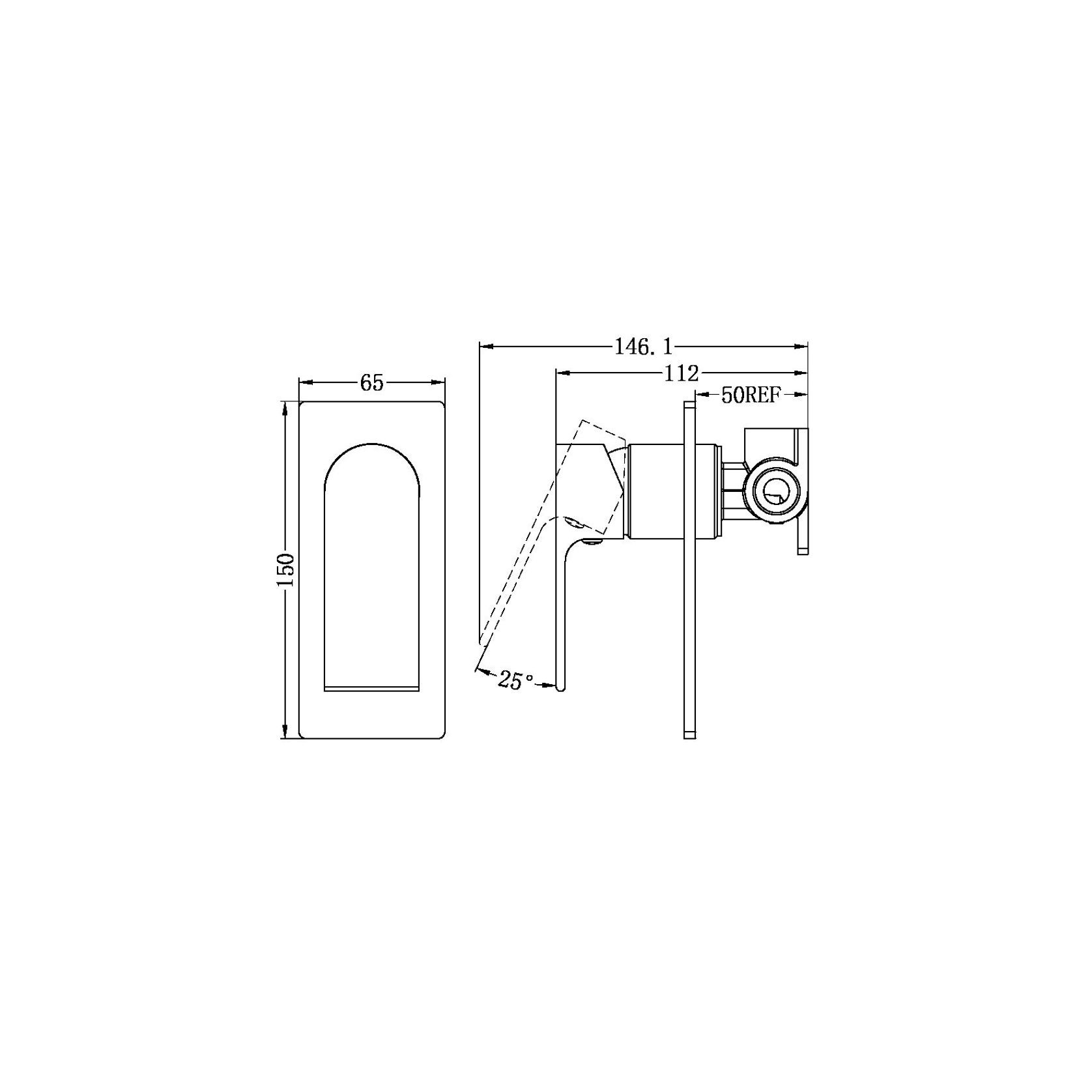 Bianca Shower Mixer | Matte Black gallery detail image