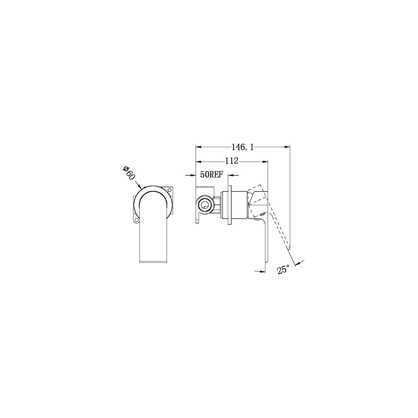 Bianca Shower Mixer 60mm Plate | Brushed Nickel gallery detail image