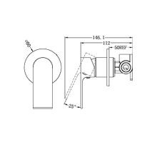Bianca Shower Mixer 80mm Plate | Brushed Nickel gallery detail image