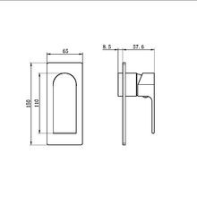 Bianca Shower Mixer Trim Kits | Brushed Nickel gallery detail image