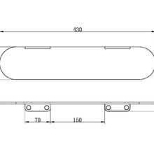Zen SS316L Metal Shower Shelf | Graphite gallery detail image