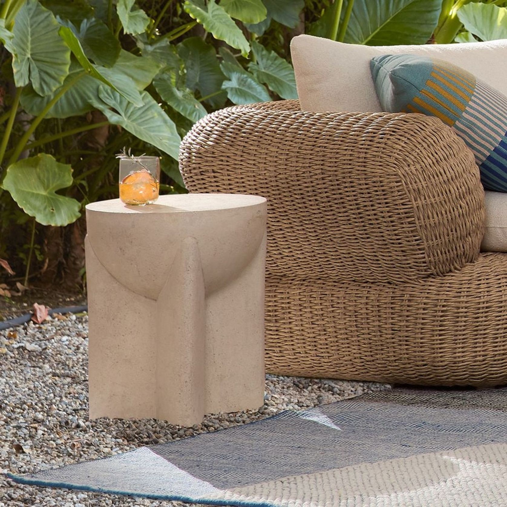 Monti Lava Stone Side Table gallery detail image