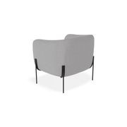Belle Lounge Chair - Cloud Grey - Matt Black Legs gallery detail image
