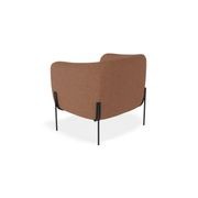 Belle Lounge Chair - Terracotta Rust - Matt Black Legs gallery detail image