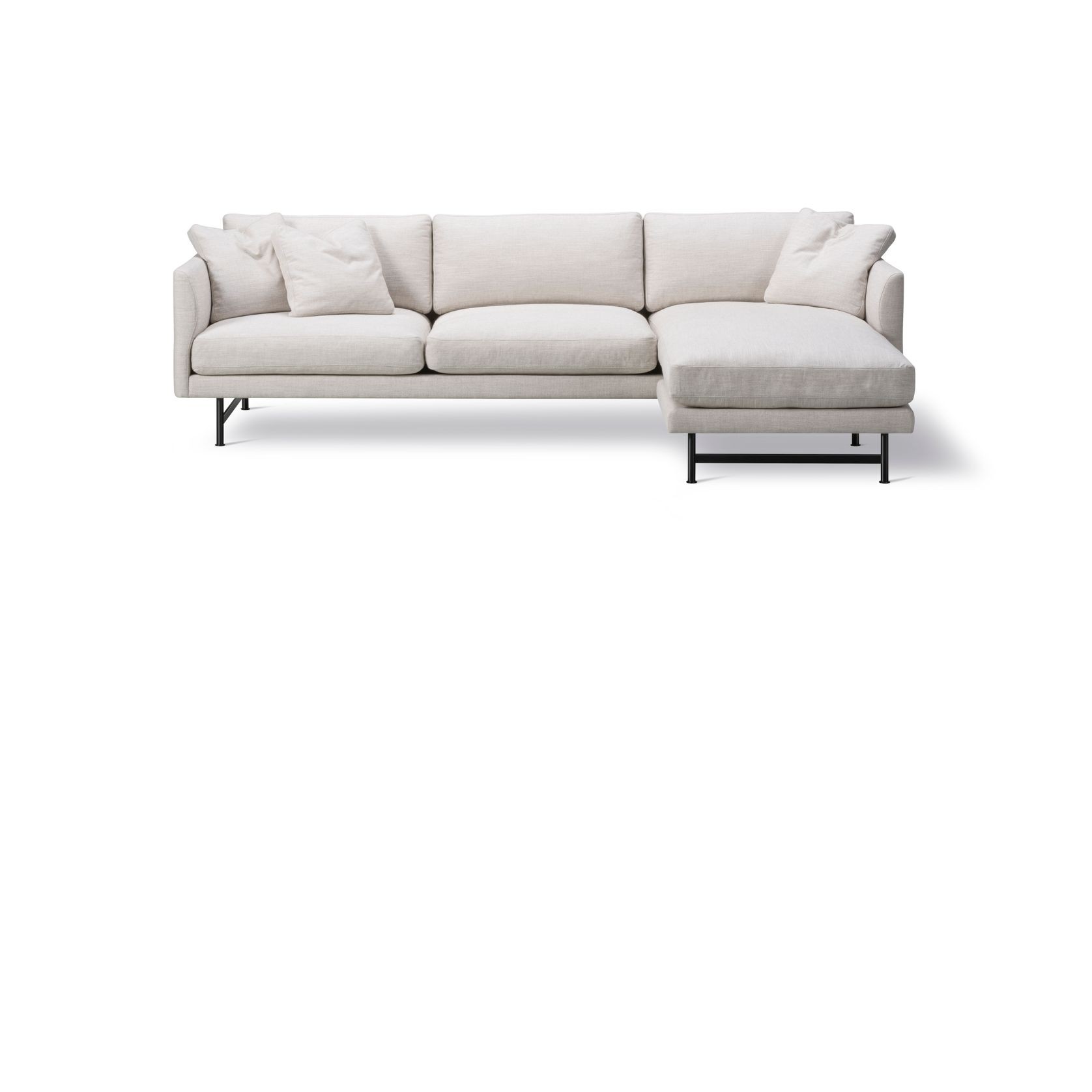 Calmo 3-seater Chaise 80 Metal Fredericia gallery detail image