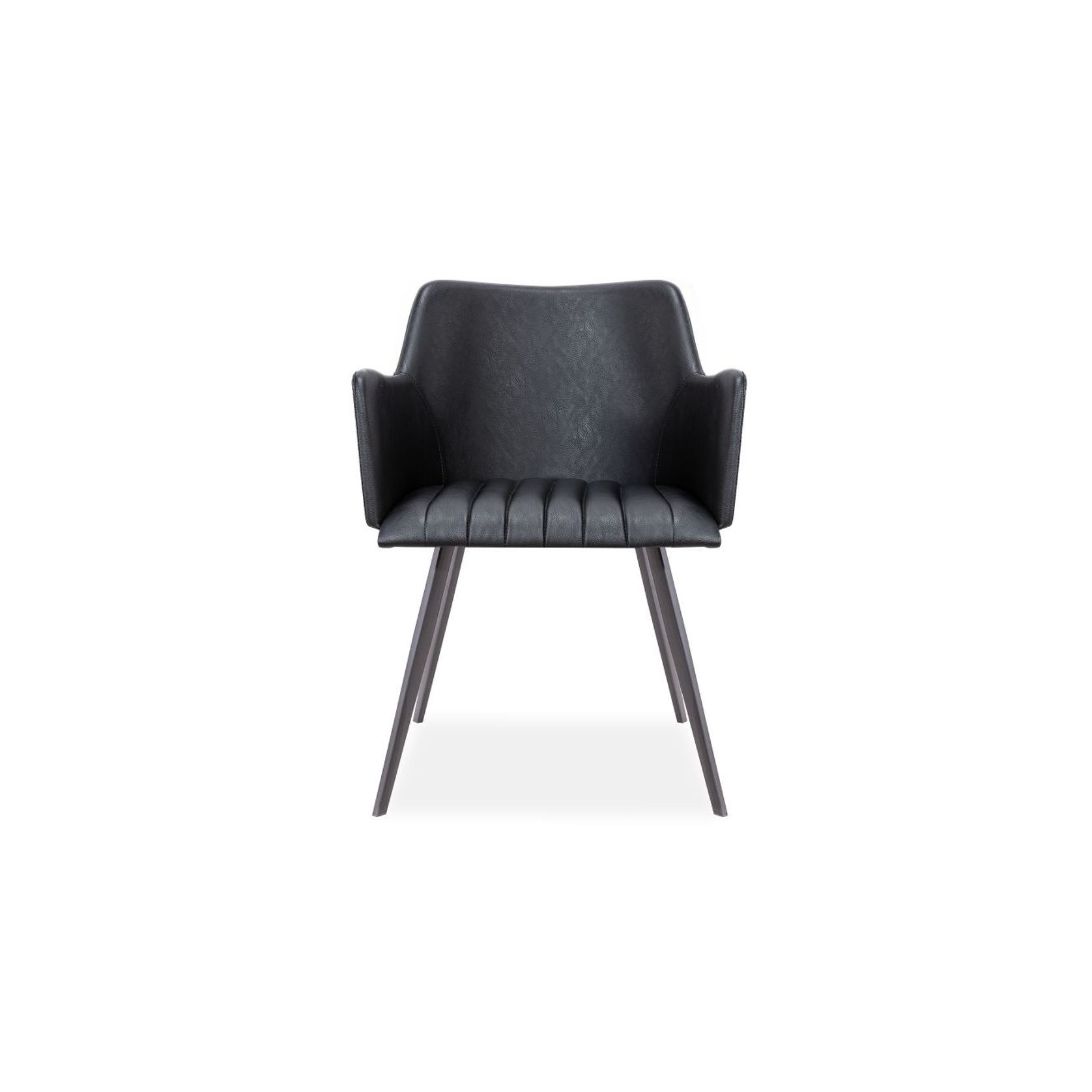Andorra Arm Chair Vintage Black Seat gallery detail image