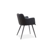 Andorra Arm Chair Vintage Black Seat gallery detail image