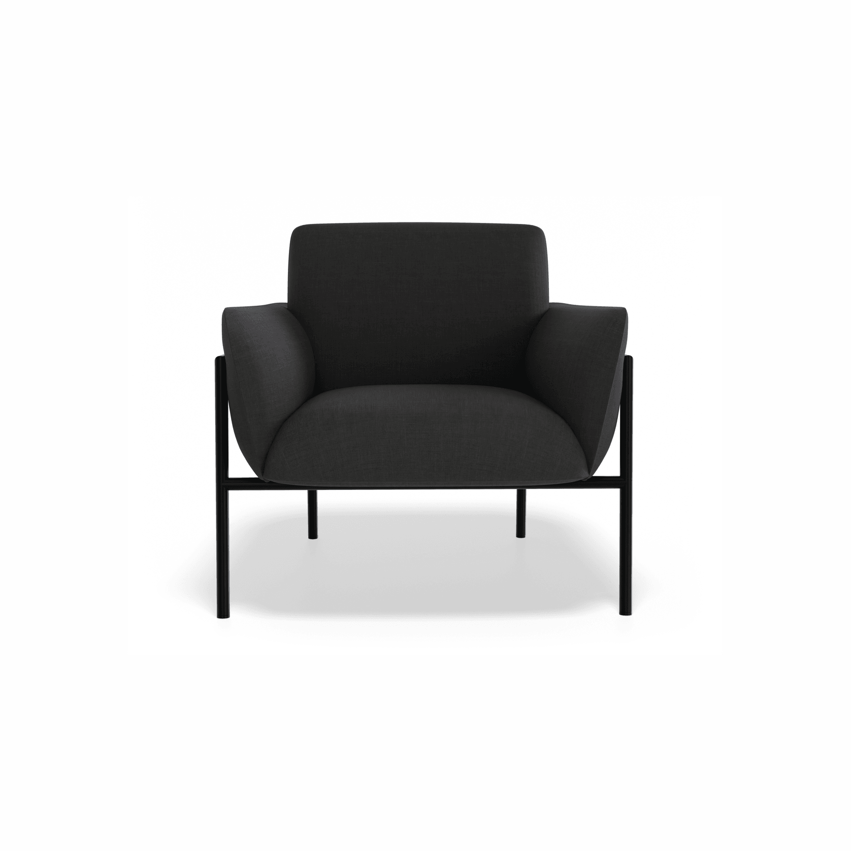 Charlie Single Seater Lounge Chair Storm Grey gallery detail image