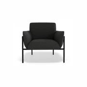 Charlie Single Seater Lounge Chair Storm Grey gallery detail image