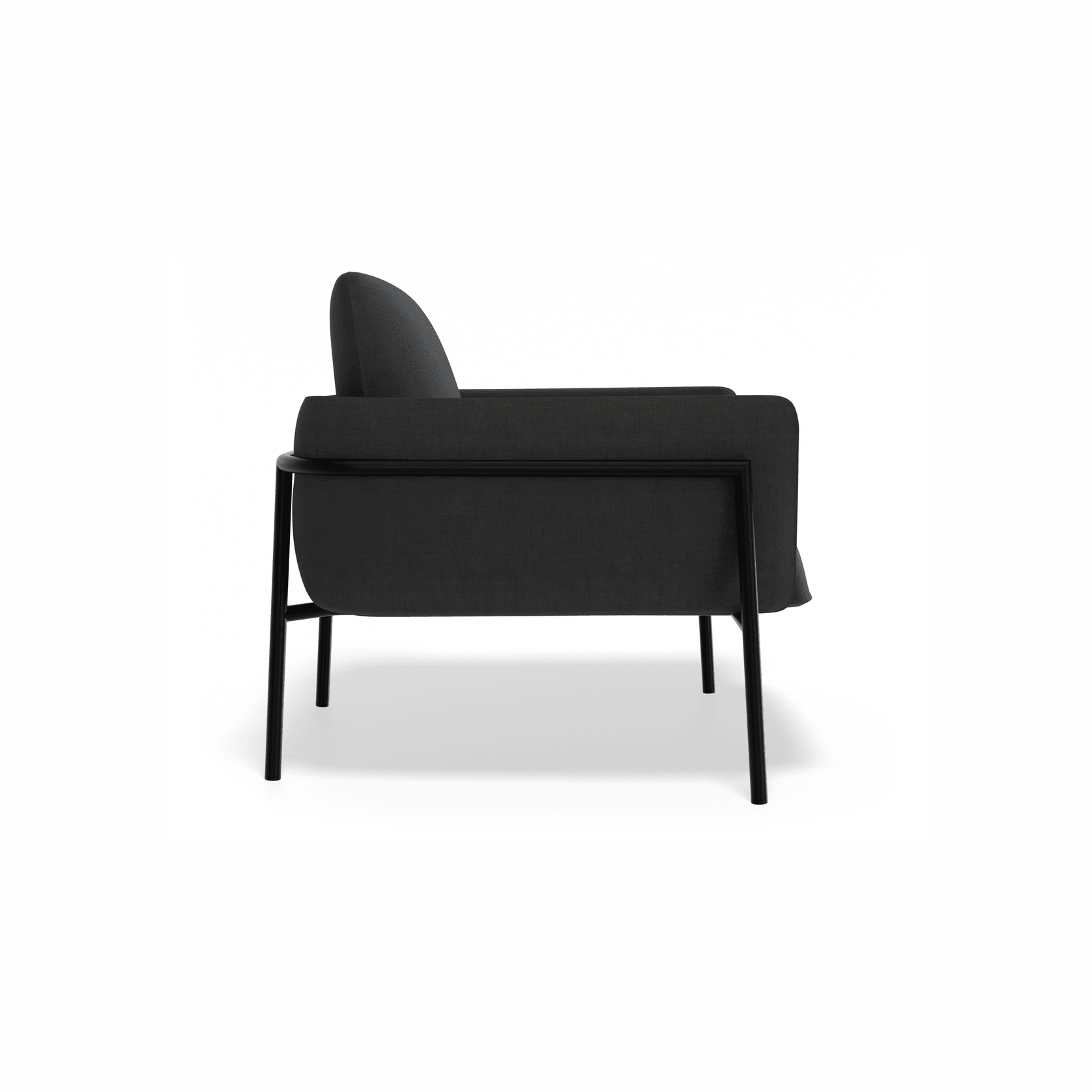 Charlie Single Seater Lounge Chair Storm Grey gallery detail image