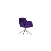 Lucia Chair on Aluminium Swivel Base gallery detail image
