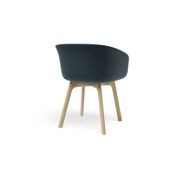 Lonsdale Armchair -  Natural - Blue Fabric gallery detail image