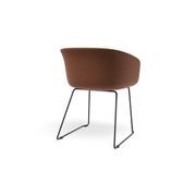 Lonsdale Armchair - Black Sled - Terracotta Brown gallery detail image