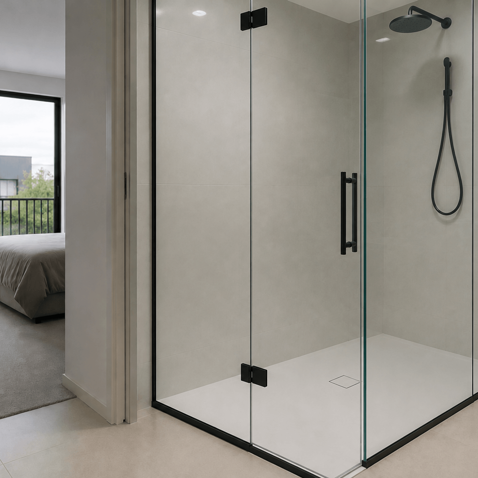 12mm Profile | Solid Surface Shower Base gallery detail image