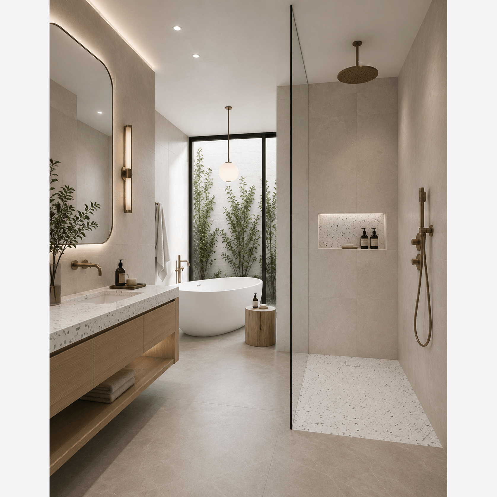 12mm Solid Surface Shower Base gallery detail image