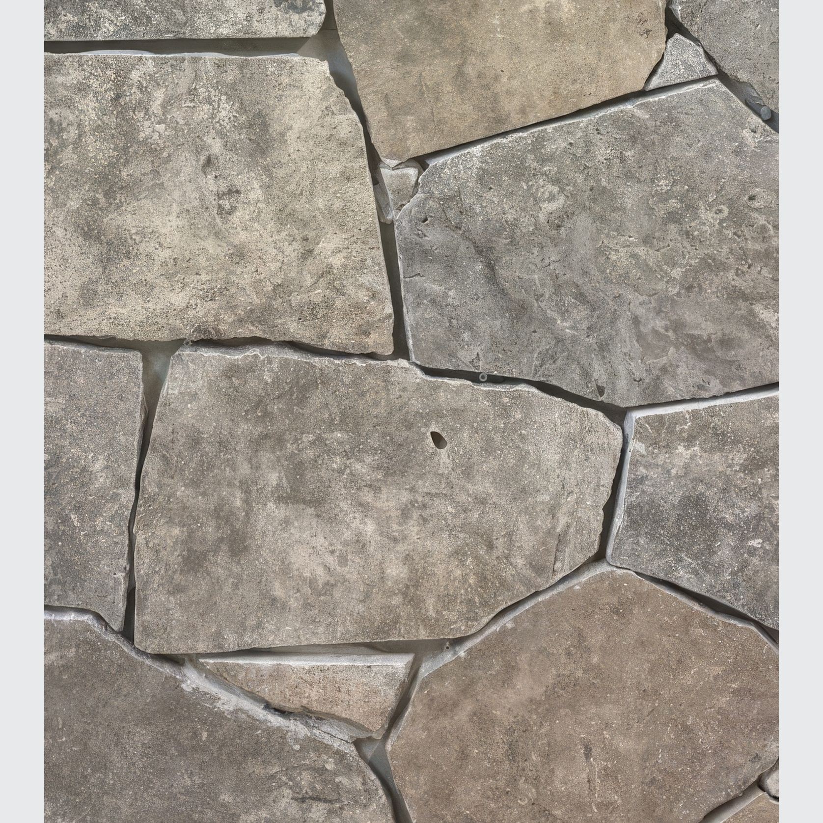 Platinum Tumbled Travertine 20mm | Random Flagstone gallery detail image