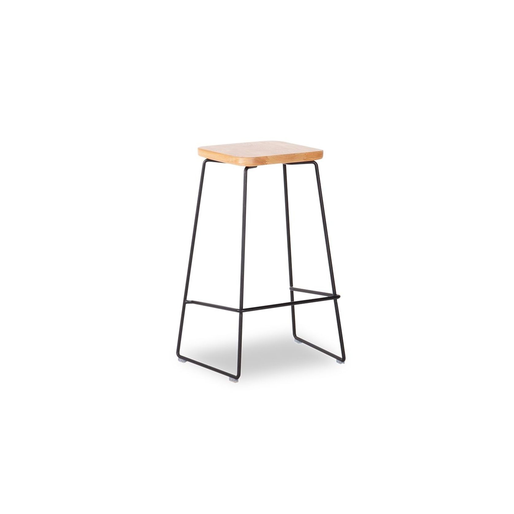 Hugo Bar Stool -  Natural Seat - 78cm Square Seat gallery detail image