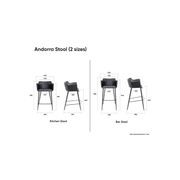 Andorra Bar Stool 75cm gallery detail image