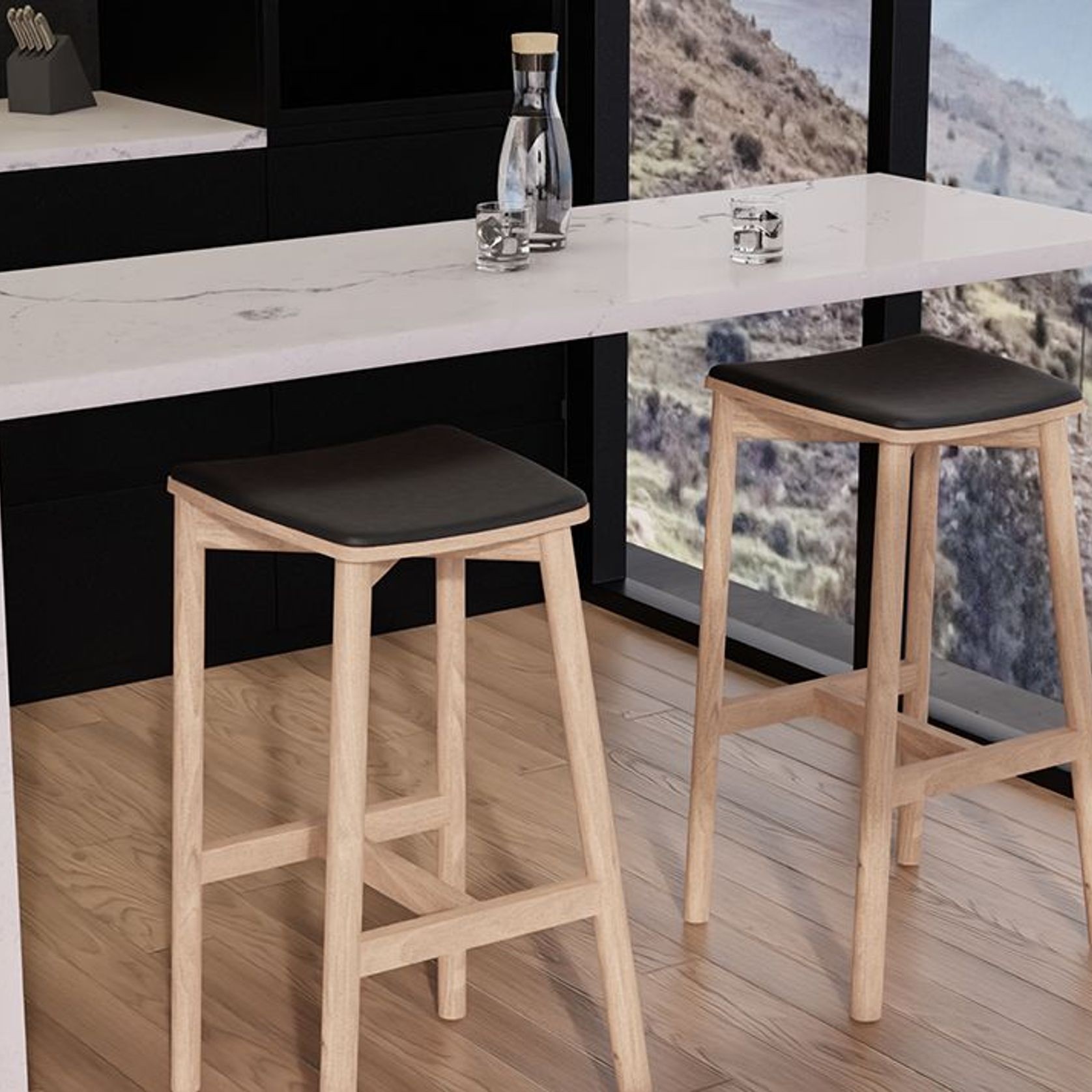 Andi Stool Backless with Pad gallery detail image