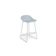 Pop Stool - Powder Blue Frame and Shell Seat gallery detail image