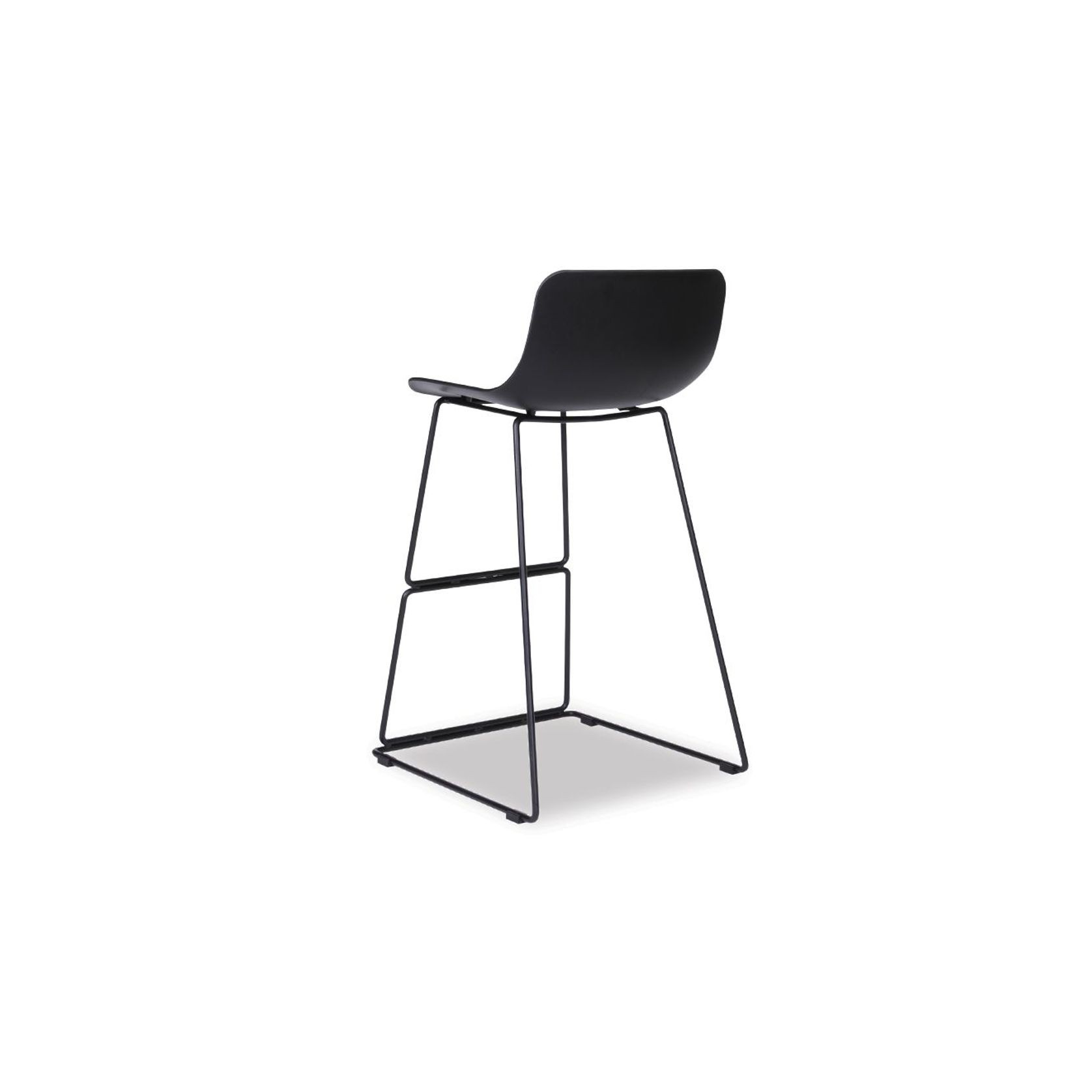 Umbria Stool -  Black Shell  - 77cm Commercial Bar Height gallery detail image