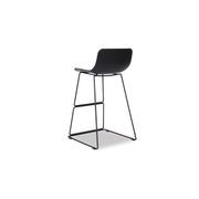 Umbria Stool -  Black Shell  - 66cm Kitchen Bench Height gallery detail image