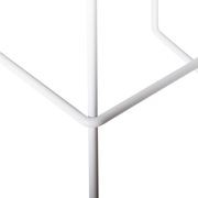 Hugo Bar Stool - White - Natural Seat - 78cm Square gallery detail image