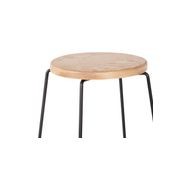 Hugo Bar Stool -  Natural Seat - 68cm Round Seat gallery detail image