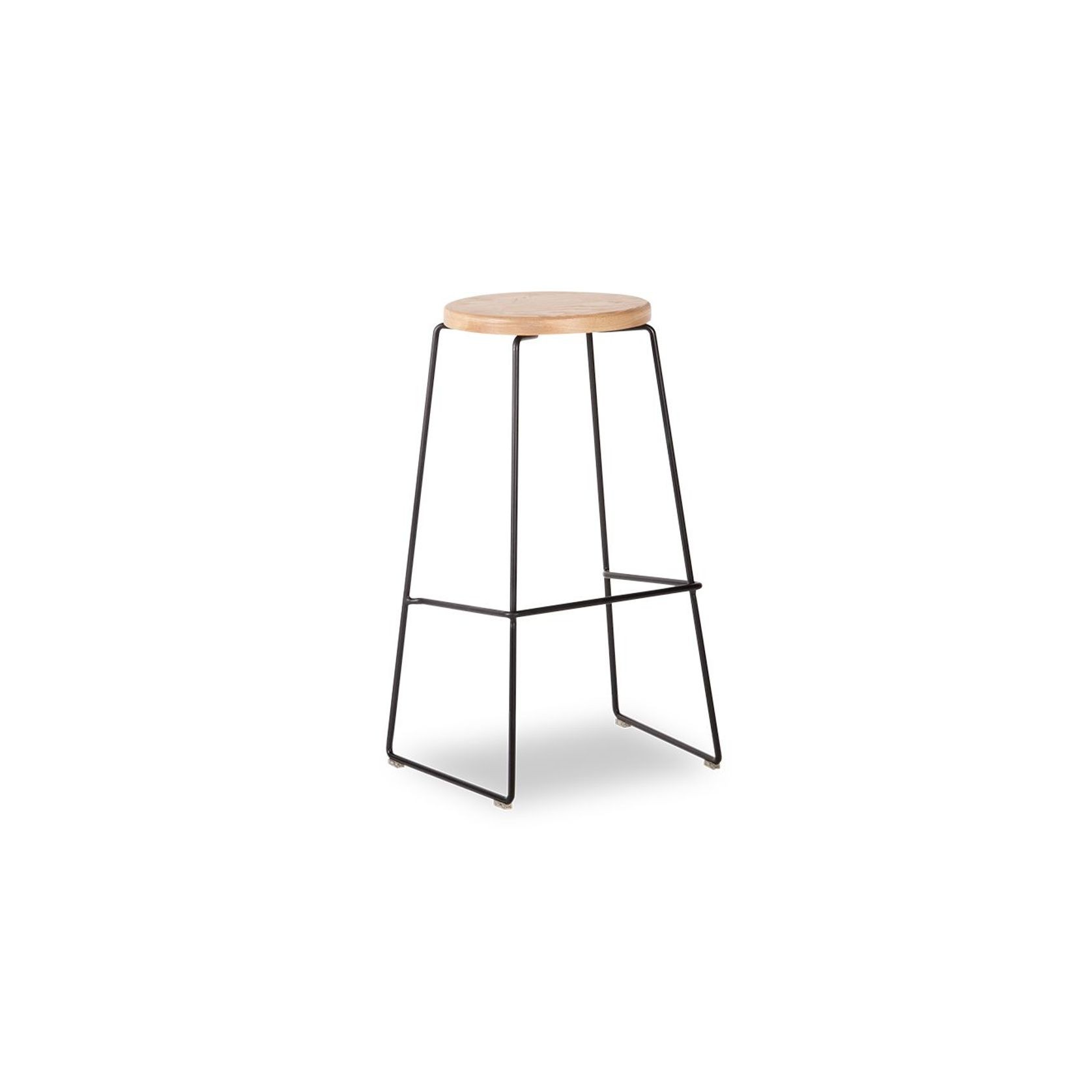 Hugo Bar Stool -  Natural Seat - 78cm Square Seat gallery detail image