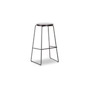 Hugo Bar Stool -  Black Seat - 68cm Round Seat gallery detail image