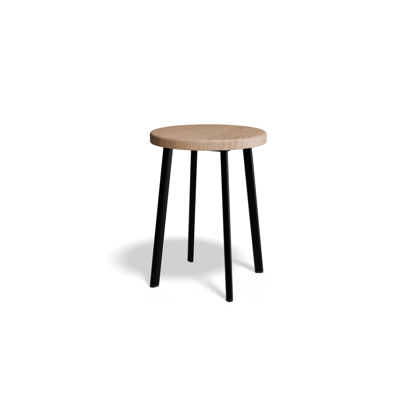 Atlas Low Stool - Black gallery detail image