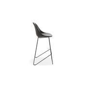 Pebble Stool Black Upholstered Vintage Seat gallery detail image