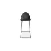 Pebble Stool Black Upholstered Vintage Seat gallery detail image