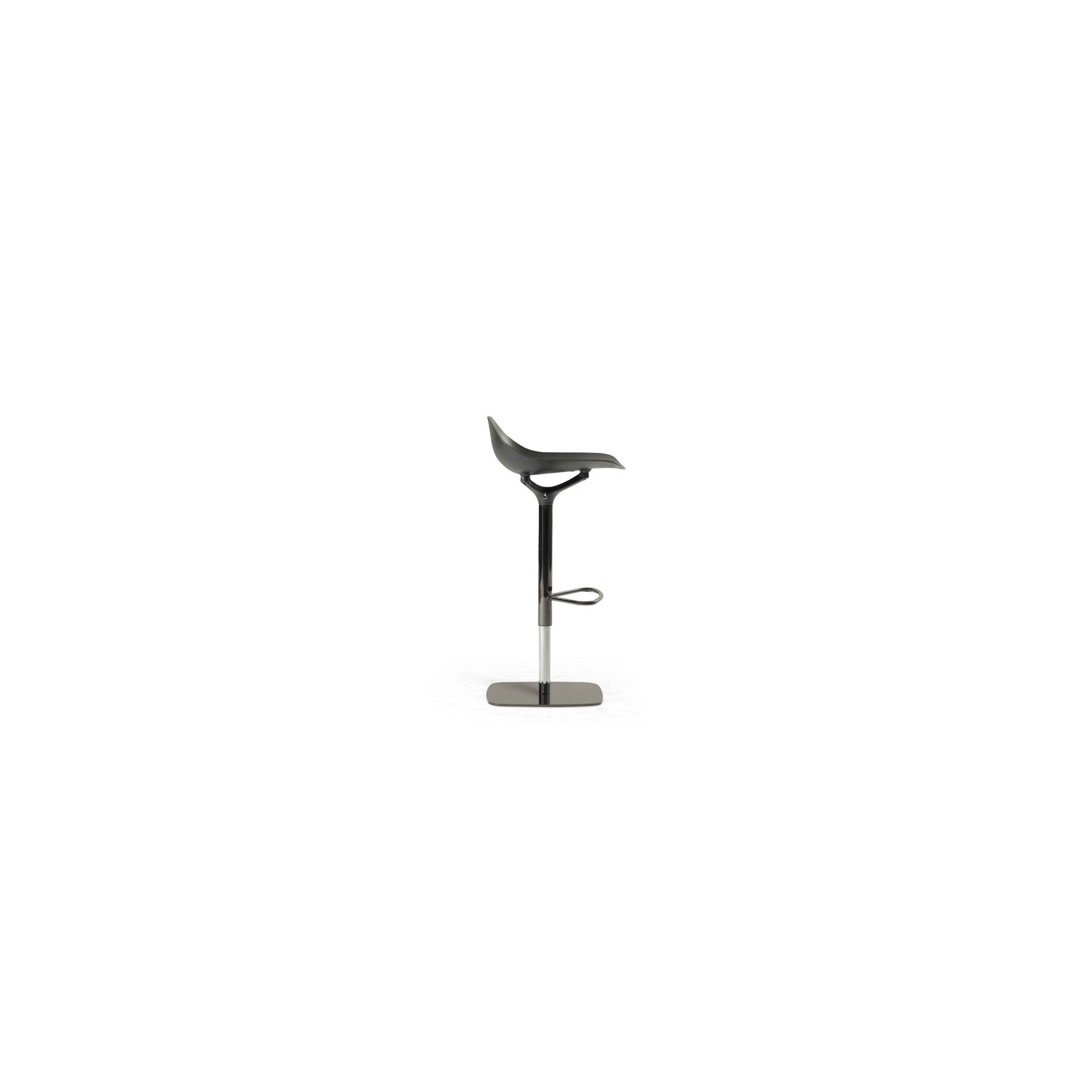 Chistera Stool - lacquered shell, chrome-plated base gallery detail image